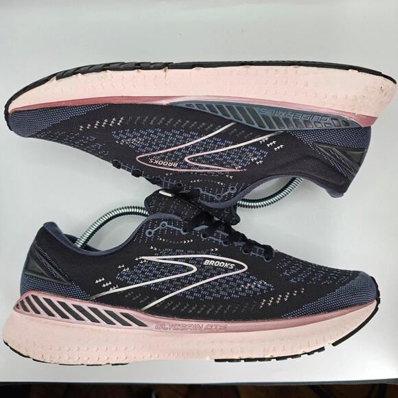 Brooks Glycerin GTS 19 Black Metallic Ombre Womens 12 Medium B Running Shoes - Picture 5 of 8